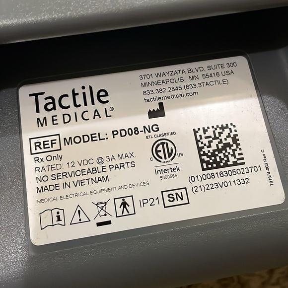 Tactile Medical Entre Plus PD08-NG w/ Leg Compression Sleeve Full Flexitouch - Picture 8 of 8